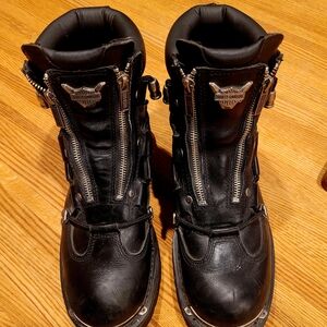 Harley-Davidson Black Leather Boots